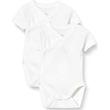 Petit Bateau 2 stuks bodysuit voor kinderen, uniseks, 2 stuks, Wit.