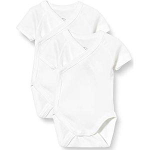 Petit Bateau 2 stuks bodysuit voor kinderen, uniseks, 2 stuks, Wit.