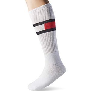 Tommy Hilfiger Tommy Hilfiger Flag Men's Sock (3 stuks) heren Sokken, Wit, 35-38 EU