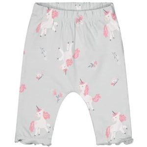 SALT AND PEPPER BY KIDS PARK babybroek voor meisjes, AOP Unicorn, melkgroen, 68, Milky Green