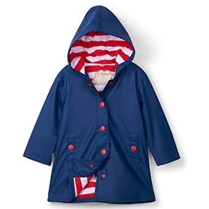 Hatley Jas Splash, gevoerd, sherpa-jas voor meisjes, marineblauw en rood