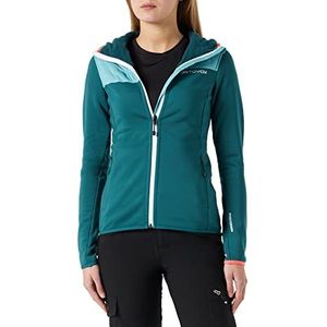 Ortovox Dames fleece hoodie groen (Pacific Green), S, groen (Pacific Green)