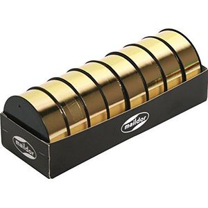 Clairefontaine 616175C – een dienblad met 8 rollen metallic rol voor geschenkverpakkingen – kleur: goud – afmetingen: 10 x 25 mm – geschenkverpakking, gepersonaliseerd cadeau
