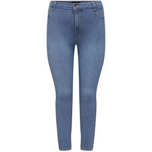 ONLY CARMAKOMA Carmila-Iris Hw Lank SK Leg DNM PIM damesjeans, lichtblauw, 44 W/32 L, Blauwe jeans