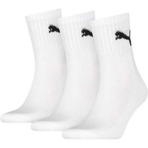 Puma set van 3 paar uniseks sokken, Wit