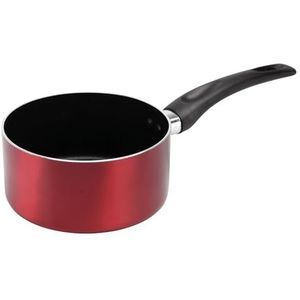 Sitram 712386 Cherry pan van geperst aluminium, Ø 16 cm, anti-aanbaklaag, kleur: metallic rood, voor alle warmtebronnen, inclusief inductie