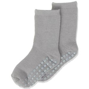 Name It Nmmwaksi Wool Ter. Sock W/Non Skid Xxiii sokken voor jongens, Zilver Filigree