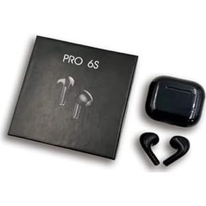 PRENDELUZ Écouteurs noirs Bluetooth True Wireless, chargeur sans fil