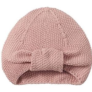 nordic coast company Baby Turban Hat for Newborns | 100% Cotton (3-6 Months, Dusky Pink)