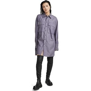 G-STAR RAW Oversized Bf T-shirt met lange mouwen voor dames, Paars (Dk Grape D23582-c894-800)