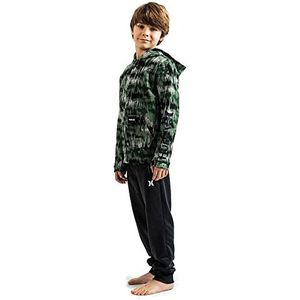 Hurley Hrlb Naturals Sweatshirt voor jongens met ritssluiting, Groene Camouflage