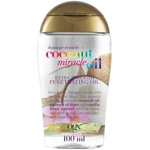 Ogx Coconut Miracle Oil Penetrerende haarolie voor droog haar, extra sterk, 100 ml