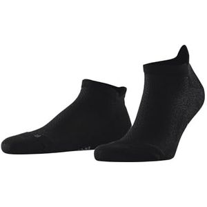 FALKE Unisex Cool Kick Sneaker Sokken Ademend Sneldrogend Functioneel Low Padding Lichtgewicht Zool Krullend Effect Verstevigend Effect 1 paar, Zwart (Black 3000) - Honingraat