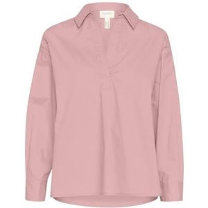 Part Two LynnePW Female Oversize fit Long Sleeve Shirt, Silver Pink, 40