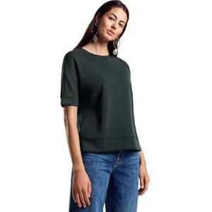 T-shirt met zijde-look, dennengroen, 38, Fir Groen