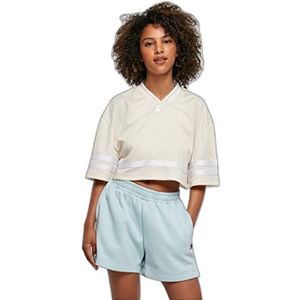 Urban Classics Sport Top - - - Cropped Mesh Jersey Wit