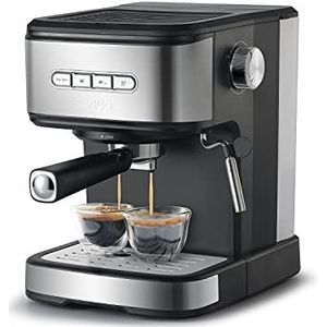 SENYA SYBF-CM008 Espresso- en cappuccino-koffiezetapparaat, koffiezetapparaat, percolator met melkopschuimer, 15 bar
