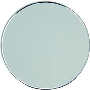 Homexpert MSV 141402 vergrotende spiegel met zuignap, metaal, zilverkleurig, 17 x 17 x 3 cm
