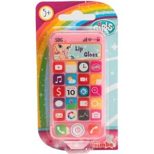 Simba 105560103 Steffi Love Girls Lipgloss Smartphone Glitter Lippenstift Mobiele Telefoonhoes 11 cm Mobiele Telefoon vanaf 5 Jaar