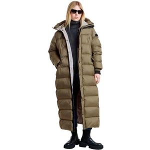 Whistler - Long Puffer Jacket - Winterjas - Groen - 100% Polyester
