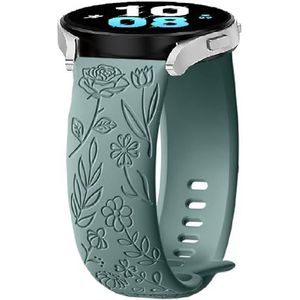 Vervangende siliconen armband voor Garmin Approach S42/S40/S12, 20 mm Flower Sport reservearmband voor Garmin D2 Air X10/Vivomove Trend/Forerunner 55/165/165 Music/158