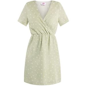 myMo Robe à imprimé floral pour femme - 12522861-MY01 - Vert clair - Taille S, Robe à imprimé floral, S