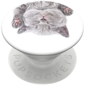 PopSockets PopGrip houder en handgreep voor smartphone en tablet met verwisselbare top – Cat Nap