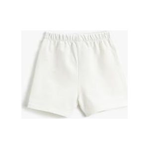 Koton Short imprimé crabe pour bébé garçon avec cordon de serrage élastique, Ecru (021), 3-4 Jahre