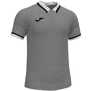 Joma L Confort II Poloshirt voor volwassenen, met korte mouwen, grijs, gemêleerd