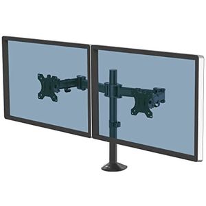 Fellowes Dubbele spiegelarm voor 2 schermen tot 27 inch in hoogte en diepte verstelbaar VESA-standaard
