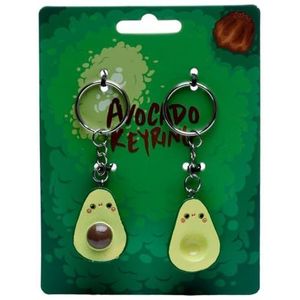 Puckator Kawaii Avocado Sleutelhanger Set van 2