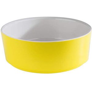 APS Schaal ""Happy Buffet"" van melamine rond wit/geel Ø 20 cm hoogte 7 cm inhoud 1,5 liter