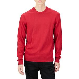 Amazon Essentials Heren trui met ronde hals (verkrijgbaar in grote maat), rood, XS