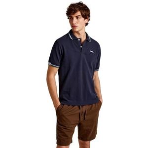 Pepe Jeans Polo Harley pour homme, Bleu (Dulwich Blue), S