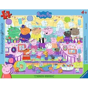 Ravensburger Kinderpuzzel 05699 - Familie met Peppa en vrienden - 30-48 stukjes Peppa Pig framepuzzel voor kinderen vanaf 4 jaar