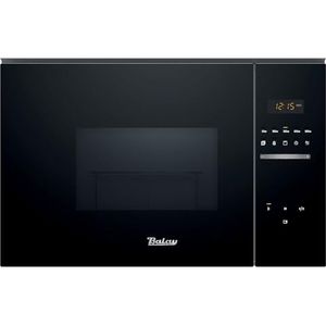 Magnetron, inbouwbaar, S/frame C/grill, 38 cm, 25 l, grijs