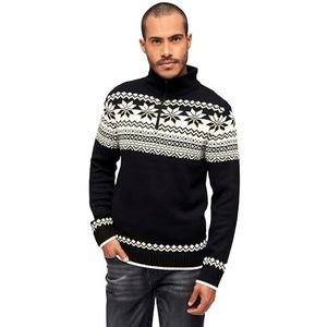 Brandit Heren Noorse Troyer Sweater, zwart.