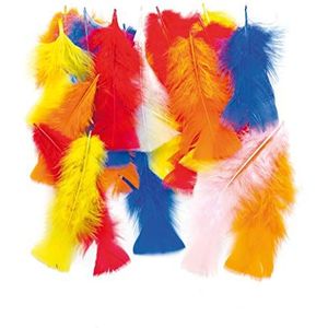 Baker Ross Gekleurde lange veren, ideaal voor de decoratie van kostuums en hoeden AF391