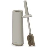 Joseph Joseph Flex - 360 Advanced Toilet Brush Smart Storage Holder Set met verwisselbare borstelkop, druppelt niet, geen vuilophoping en drievoudig effect, ecru
