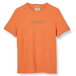 Camel Active Heren 1/2 mouw T-shirt, lichtblauw, Los 10, 4XL, Oranje 11