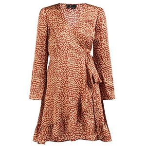 paino Robe portefeuille pour femme 19225517-PA01, rouge, taille XL, Robe portefeuille, XL