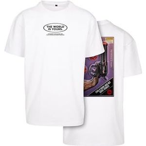 Mister Tee Money Maker T-shirt surdimensionné pour homme, Blanc., XL