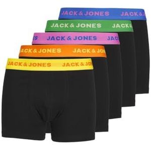 JACK & JONES Boxershorts voor jongens, Zwart - Geel - Oranje - Roze - Groen - Blauw