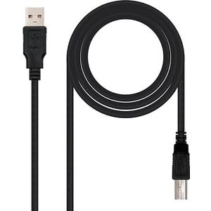 Levitantes Zwarte USB naar type C-kabel, USB naar type C oplaadkabel, 1 meter USB naar type C snel opladen