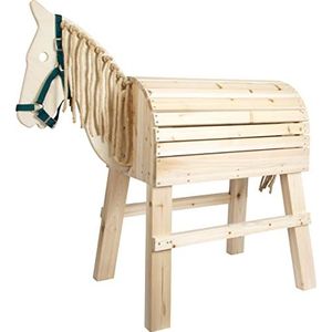 Small Foot Houten Paard + 3jr - Speel-/Rij-/Springpaard voor jonge en oudere ruiters