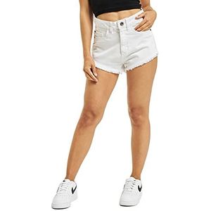 Urban Classics dames denim shorts, wit (0220)