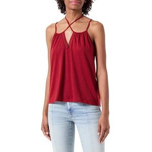 Vila Vilea Tanktop voor dames, Helder rood, XL