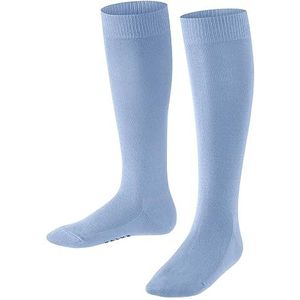 FALKE Familie uniseks lange sokken voor kinderen, ademend, duurzaam, katoen, versterkt, effen, klassiek, platte teennaad voor dagelijks gebruik en school, 1 paar, Blauw (Crystal Blue 6290) nieuw -