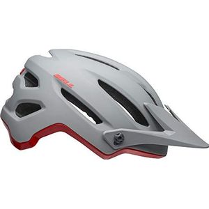 BELL 4Forty Mountainbike-helm, uniseks, maat S, 52-56 cm, mat/glanzend, grijs, rood