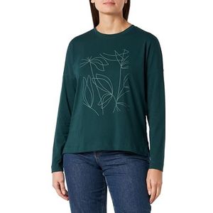 ESPRIT 103ee1k307 T-shirt voor dames, Smaragdgroen (305)